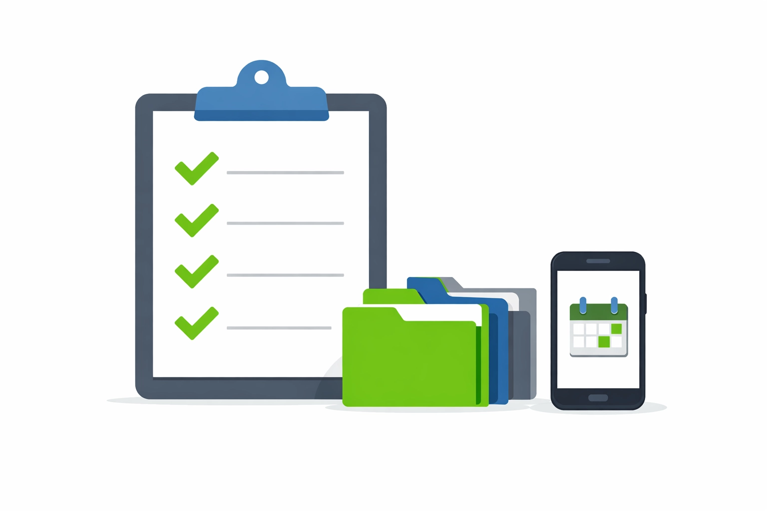 Organized tax planning checklist with green checkmarks and digital calendar for New Haven families.