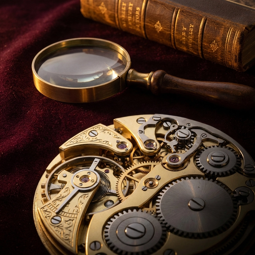 Magnifying glass highlighting gears to illustrate due diligence and transparency in alternative investments