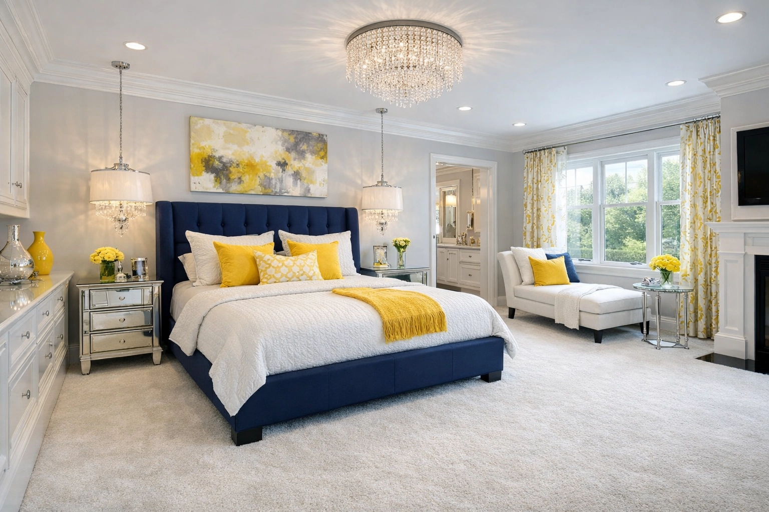 Sparkling luxury suite in Southborough MA following a professional post construction cleaning service.