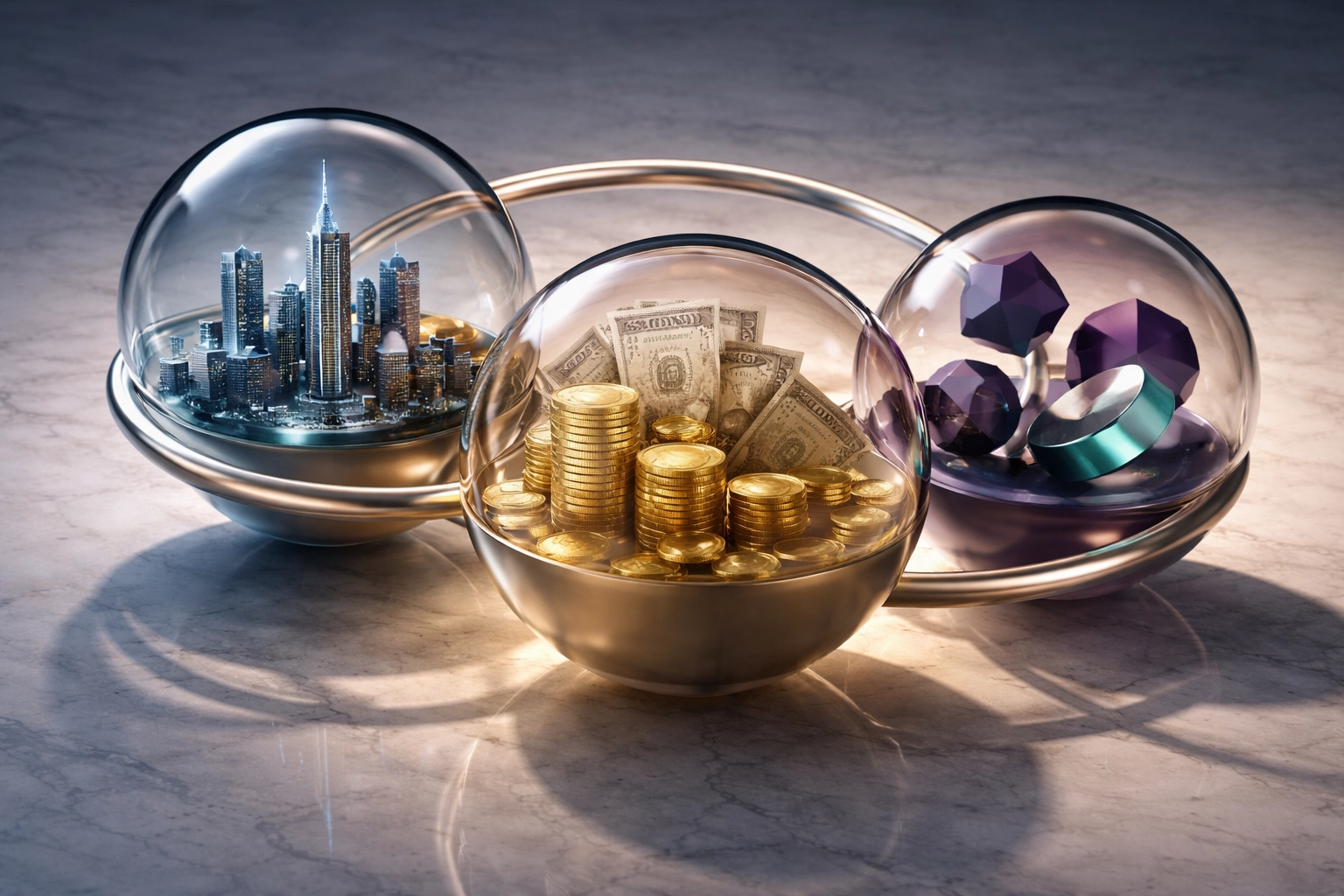 Visual breakdown of the 40/30/30 portfolio model showing equities, bonds, and alternative investments for accredited investors