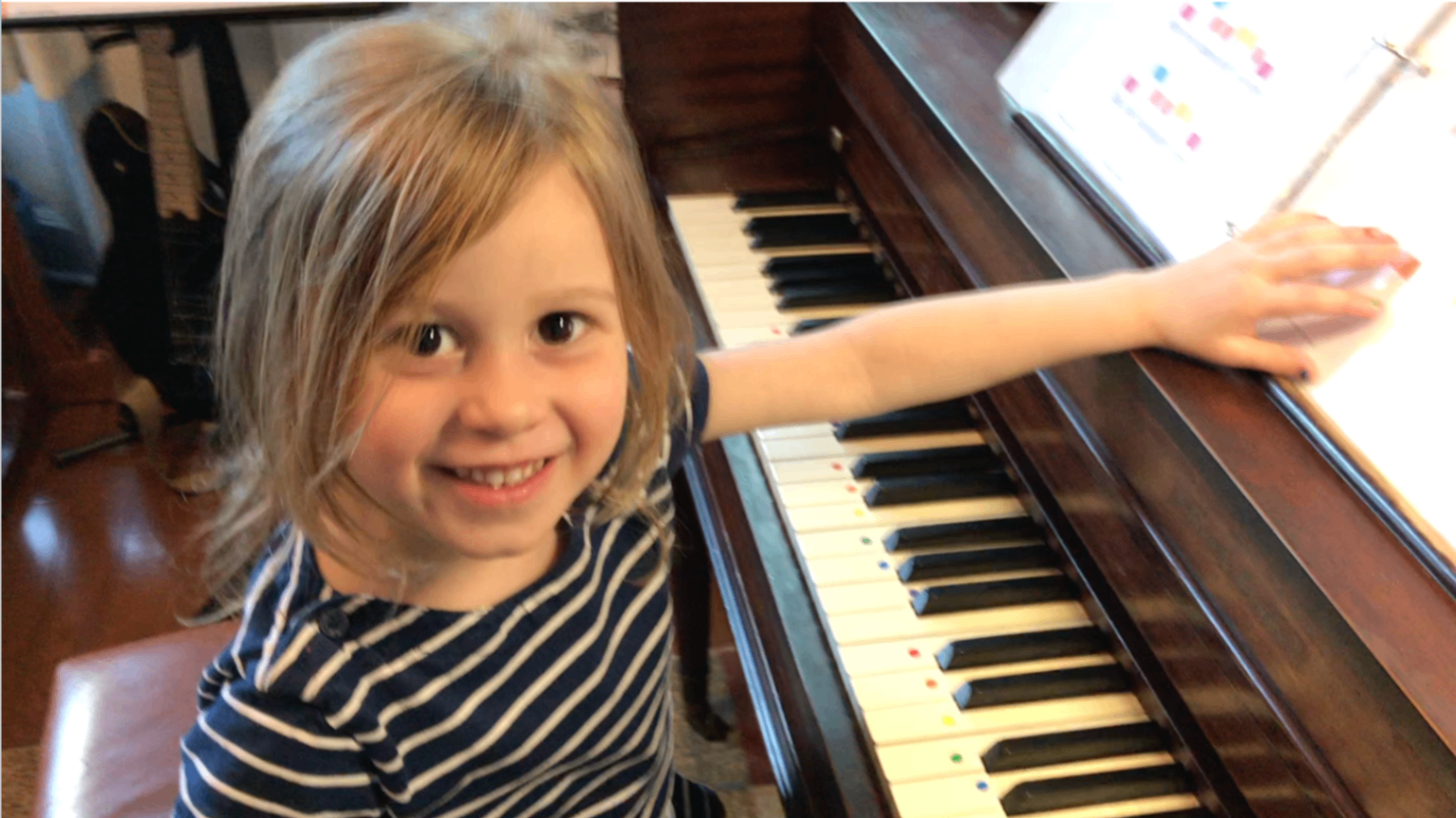 Child Using Musicolor Method