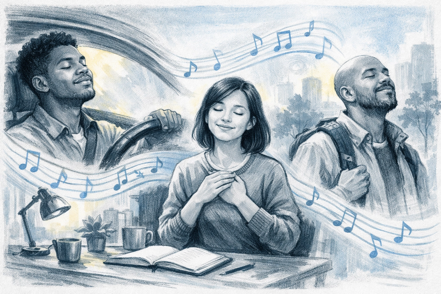 Everyday worship lifestyle in car, office, and daily Memphis life