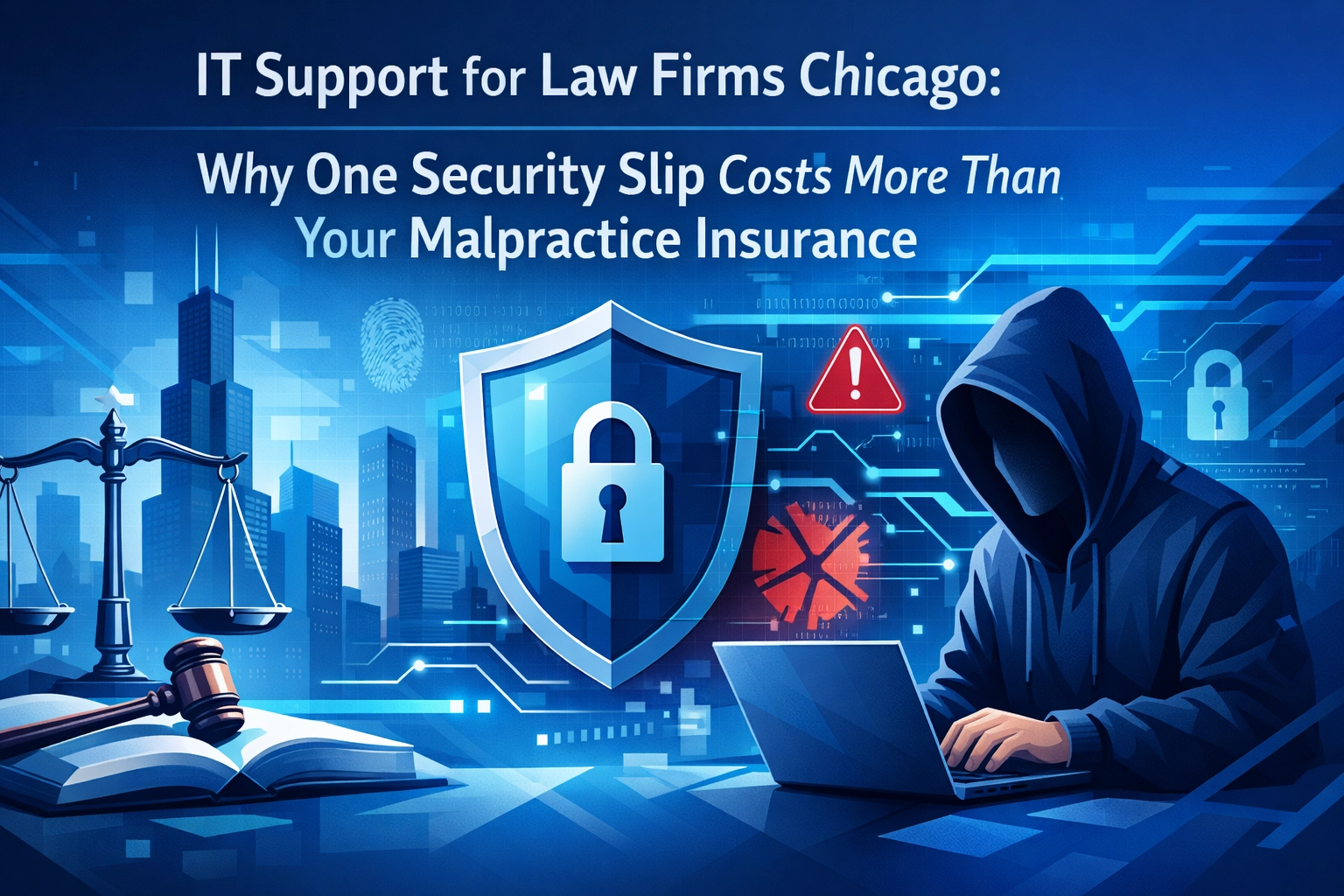 [HERO] IT Support for Law Firms Chicago: Why One Security Slip Costs More Than Your Malpractice Insurance