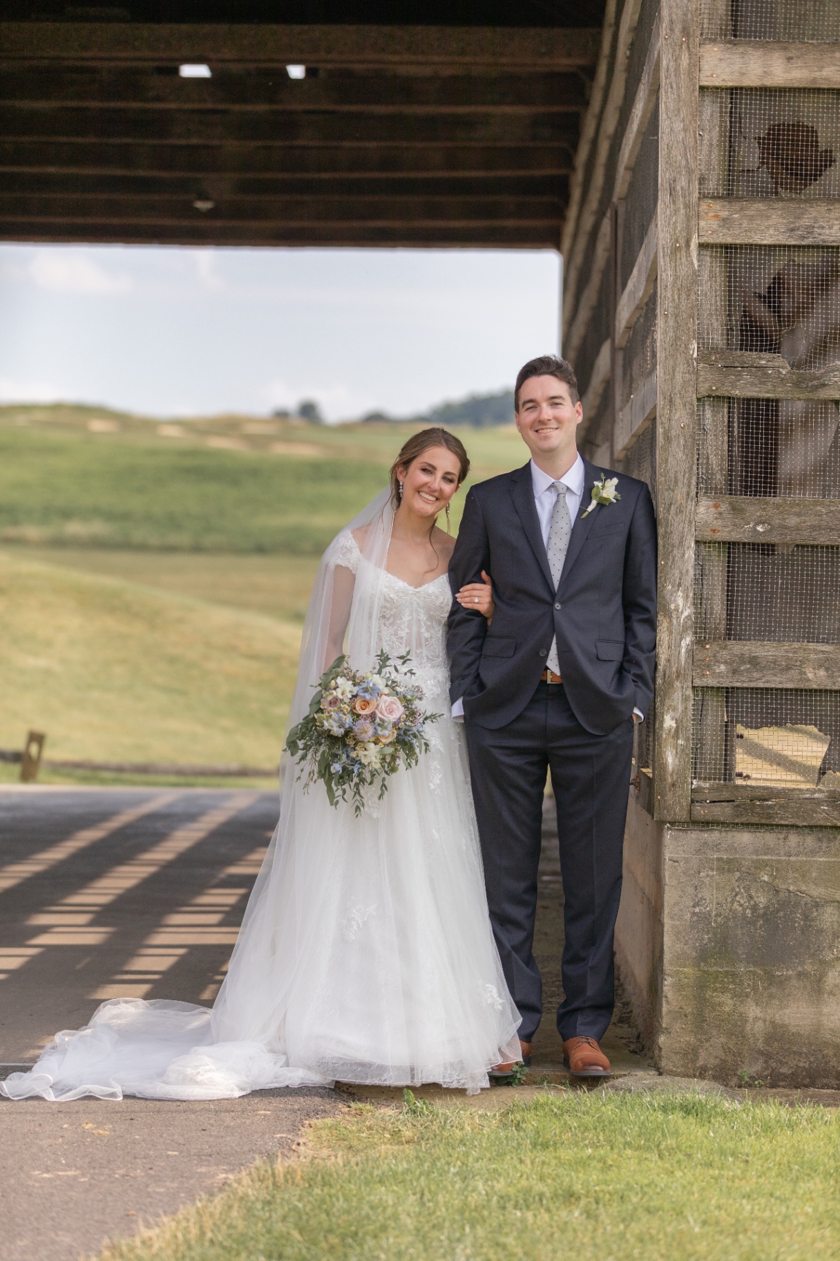First kiss at the altar