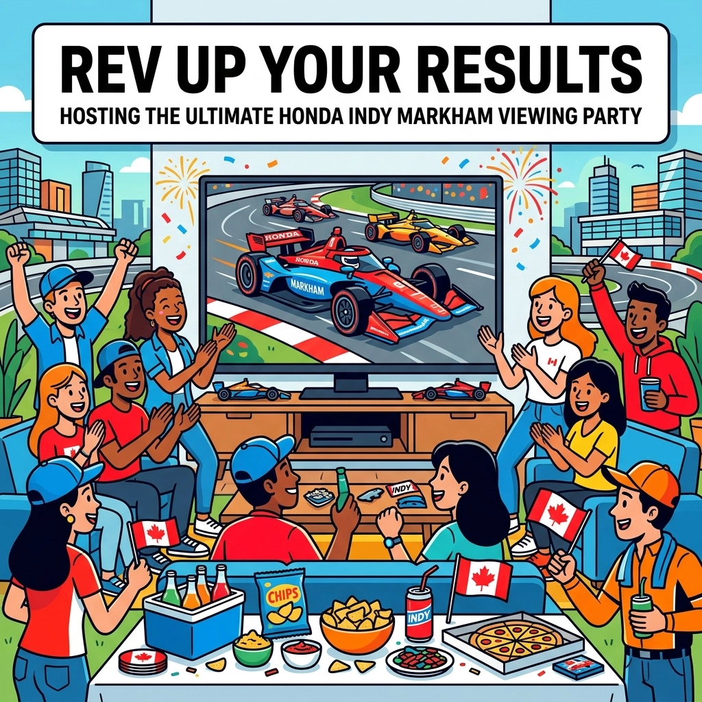 Honda Indy Markham viewing party fan zone event setup