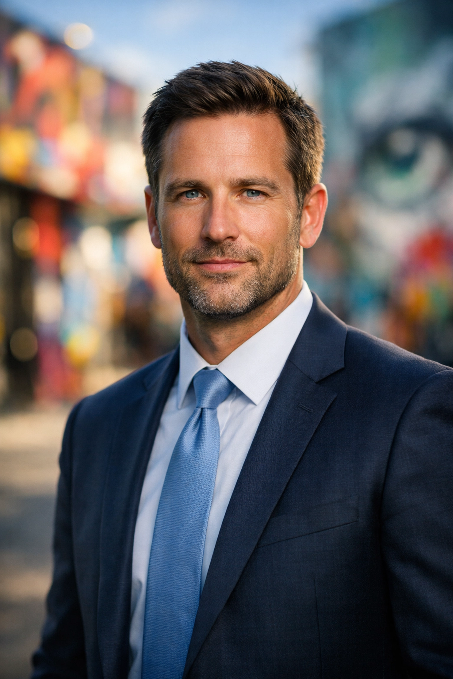 Modern brand photography session featuring a professional at the Wynwood Walls in Miami.