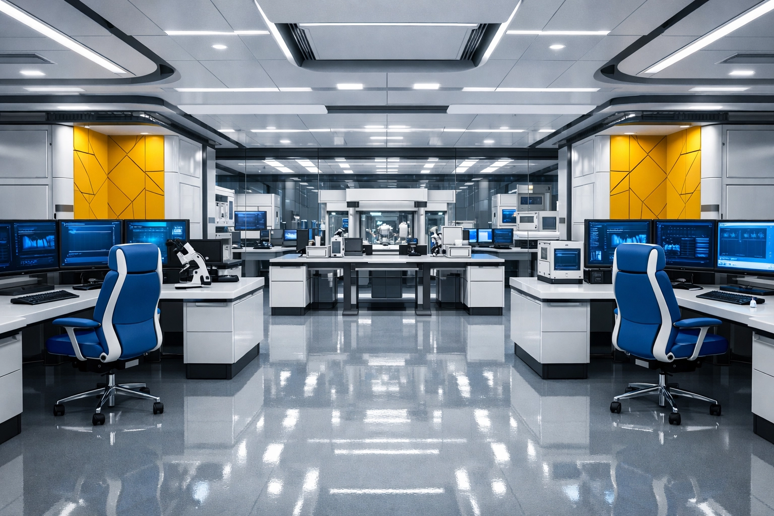 Impeccably clean high-tech laboratory and modern office space in the MetroWest area.