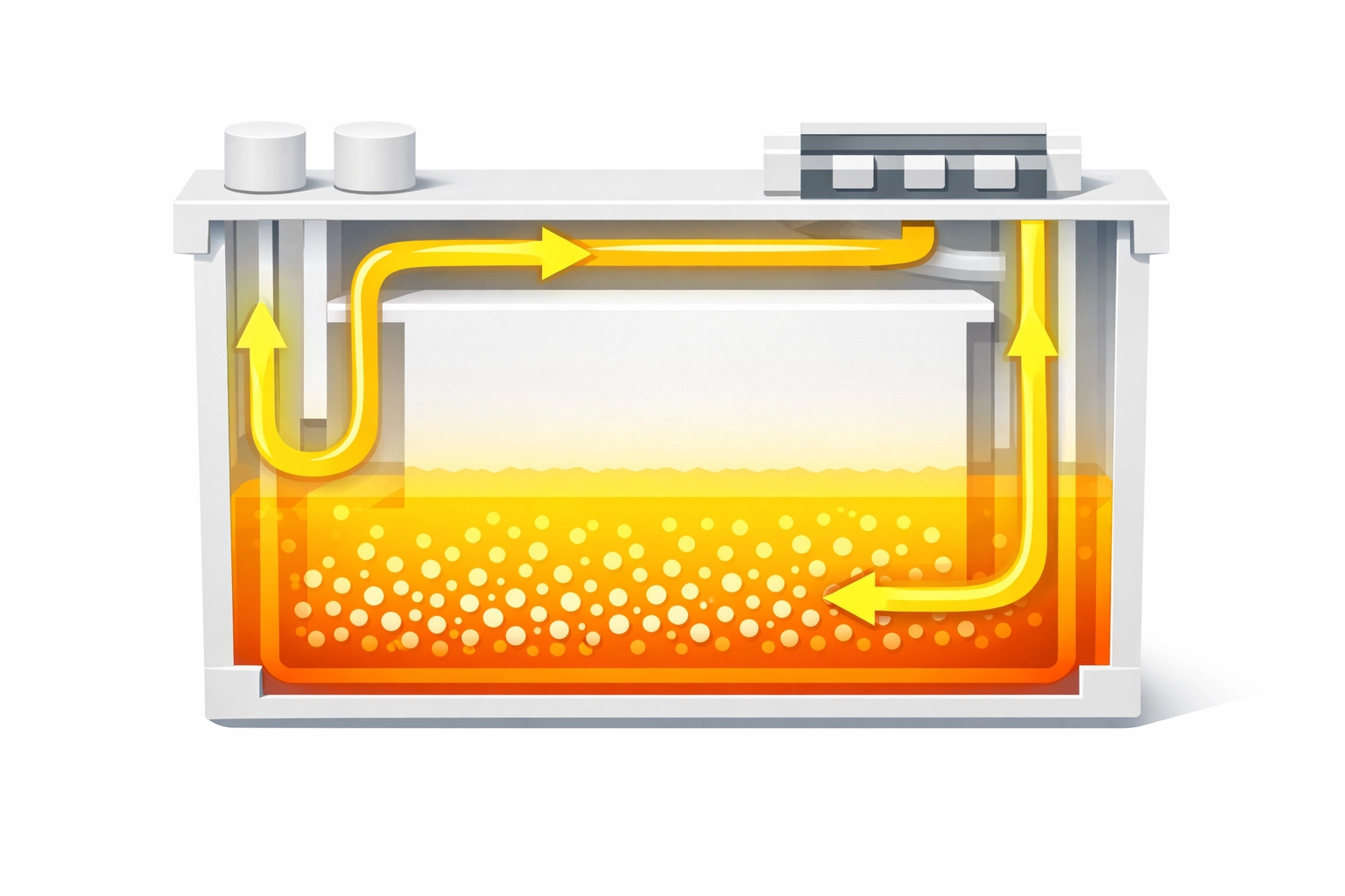 DTG printer white ink cartridge system showing pigment circulation and maintenance