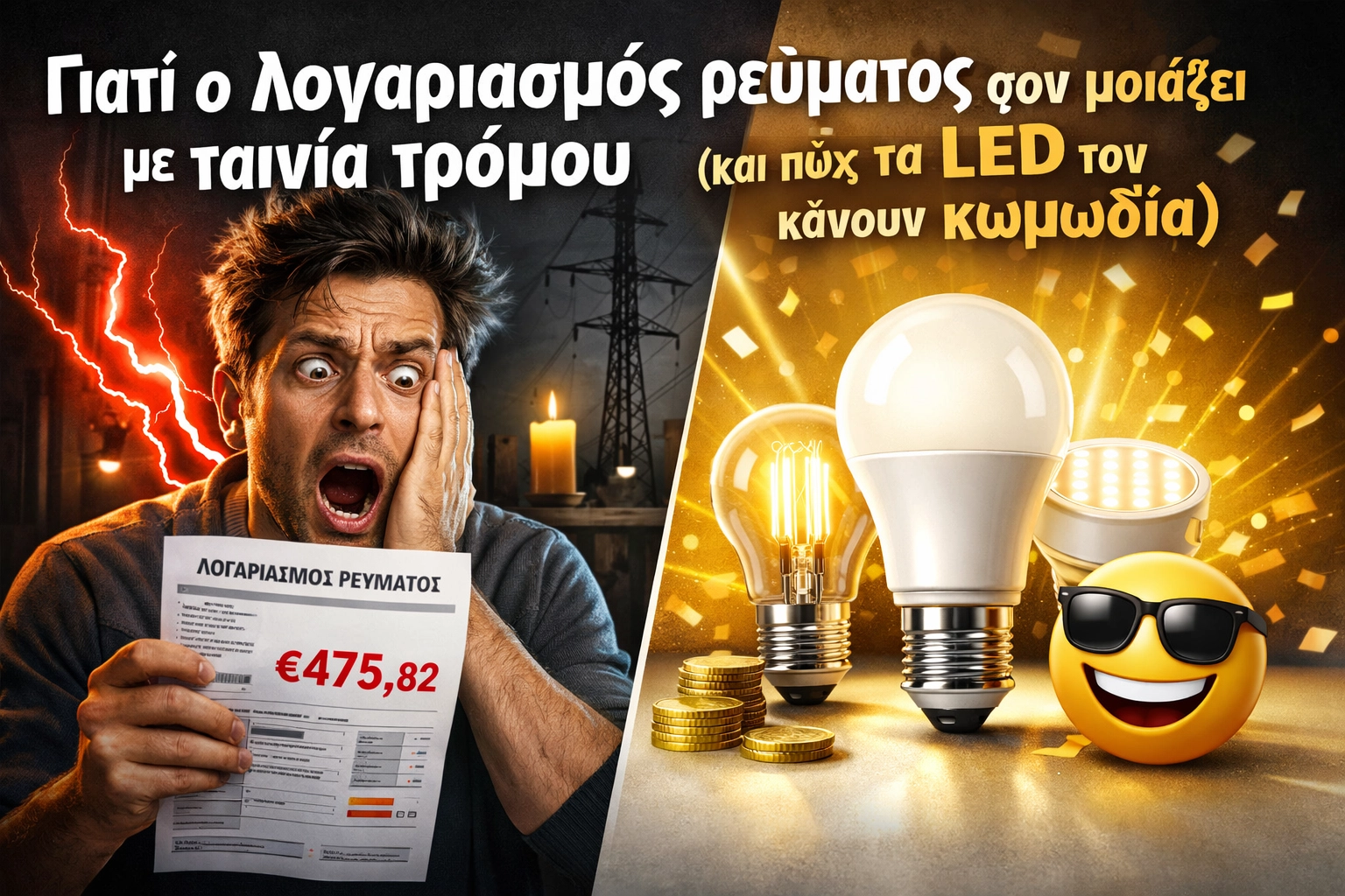 [HERO] Γιατί ο λογαριασμός ρεύματος σου μοιάζει με λάμπες led ledmania