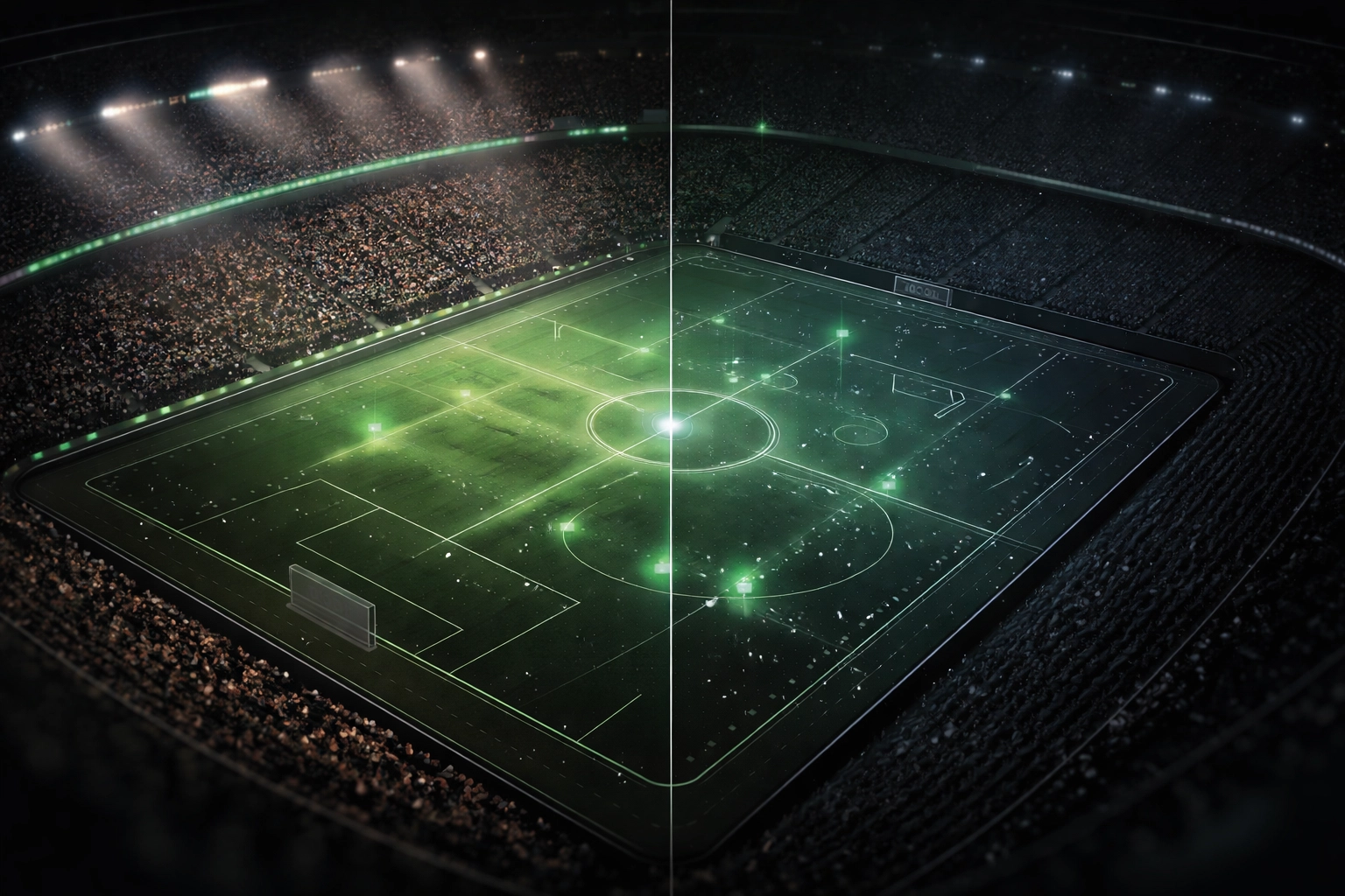 Football stadium analysis comparing home crowd impact versus away team betting value