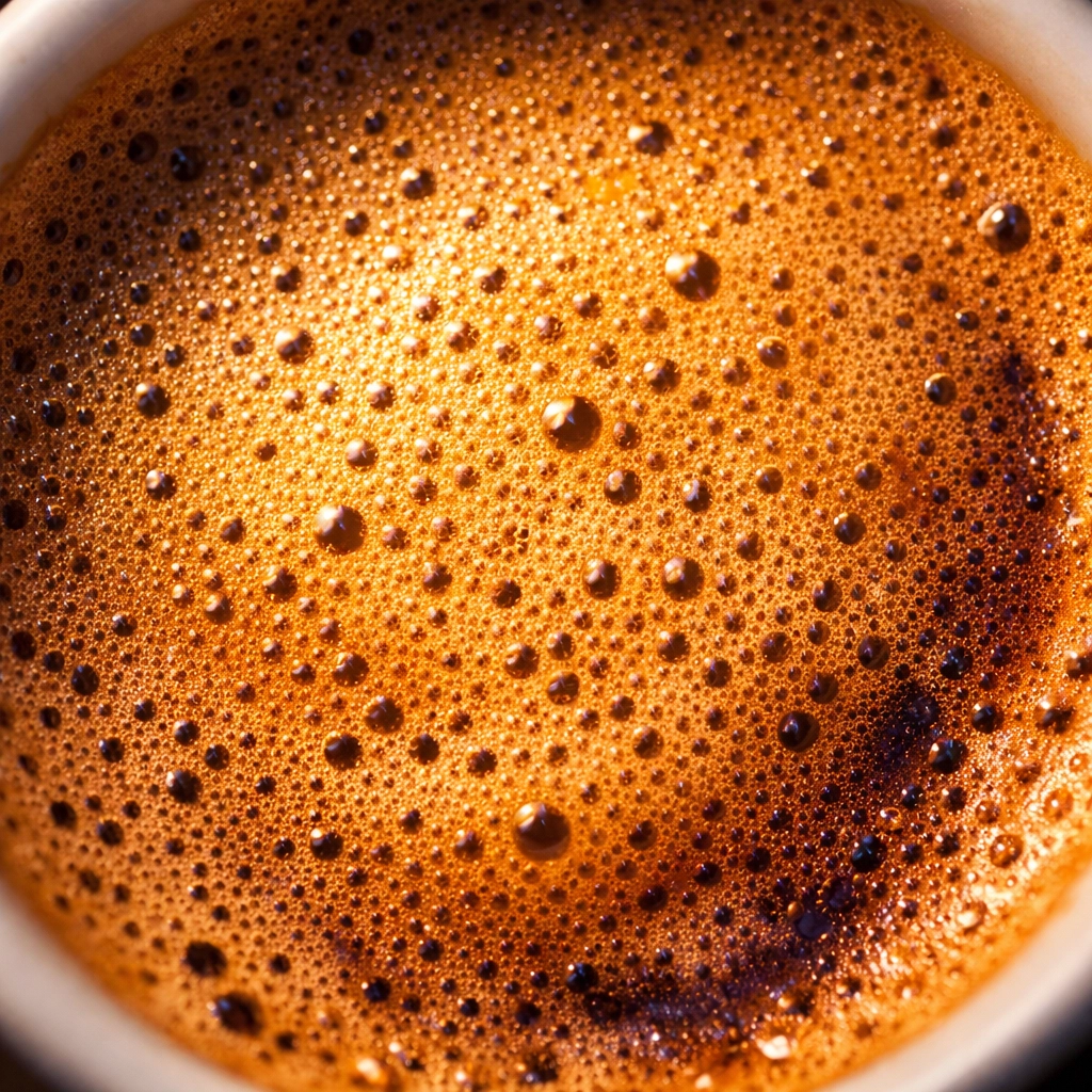 From Farm to Front Door: Why 'Roasted to Order' Actually Matters Golden coffee crema close-up showing velvety texture from freshly roasted specialty beans