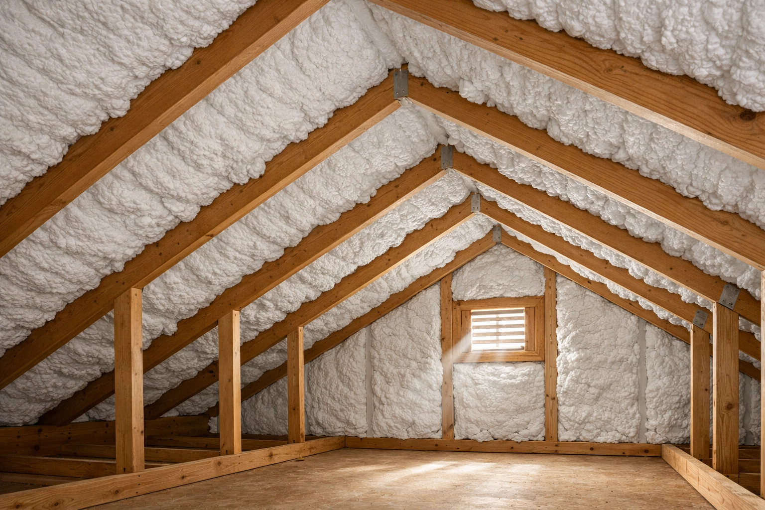Professional attic insulation installation in Orlando home for energy efficiency