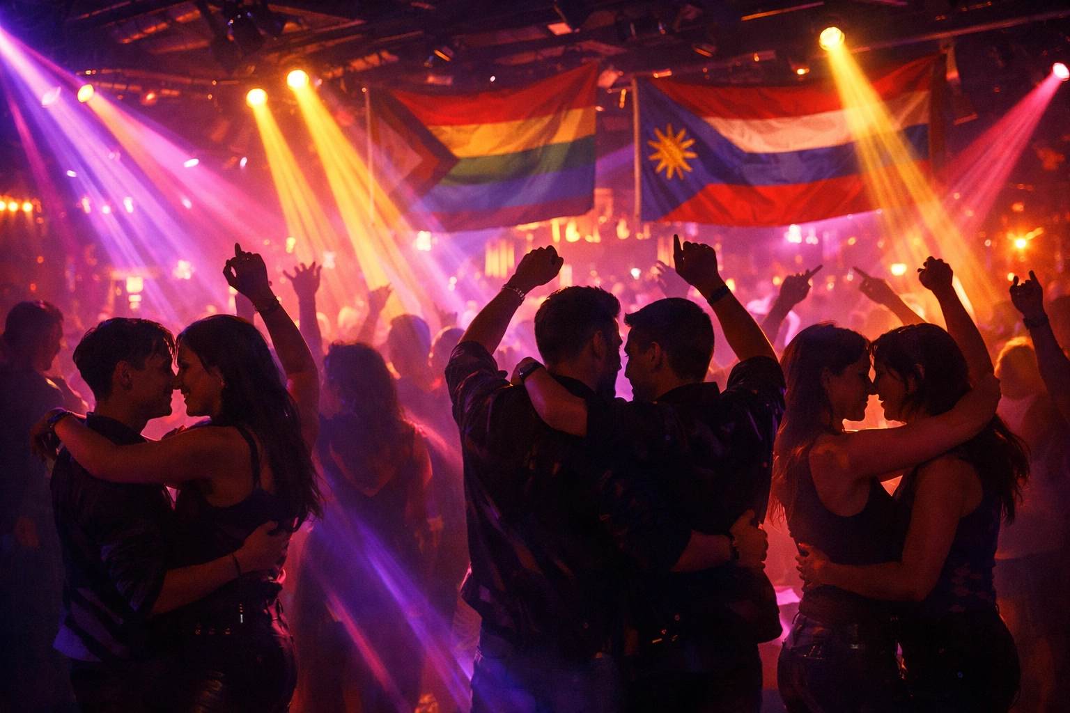 LGBTQ+ dancers celebrating Latin Night at Pulse nightclub before 2016 tragedy