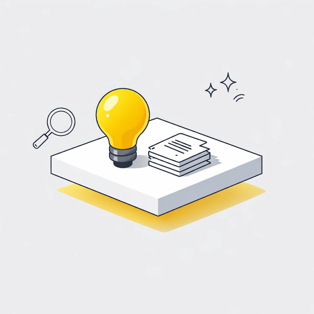 A floating island icon symbolizing clear, authoritative content optimized for AI search engine recognition.