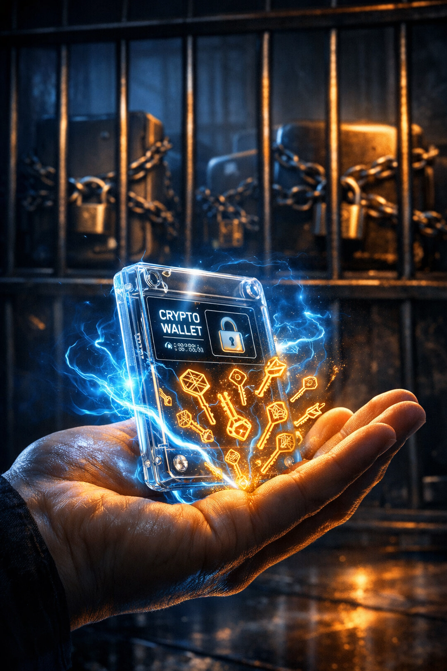 Self-custody crypto wallet with private keys vs locked custodial payment processor accounts