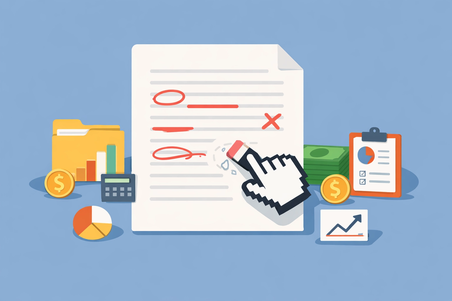 Limpiar mi crédito eliminando errores y colecciones negativas del reporte financiero.