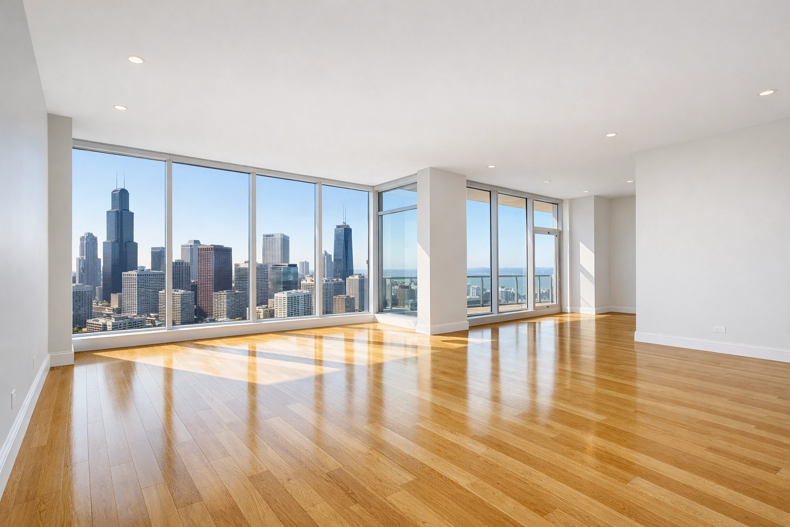 Pristine, move-in ready luxury apartment in Chicago after a systematic property inspection.