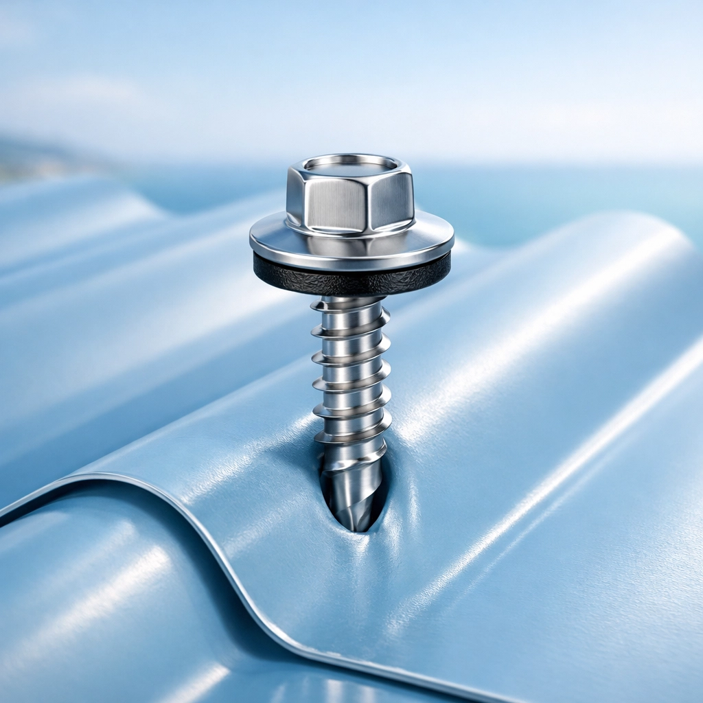 Installing corrosion-resistant metal roofing screws on a Northern Beaches home for durability.
