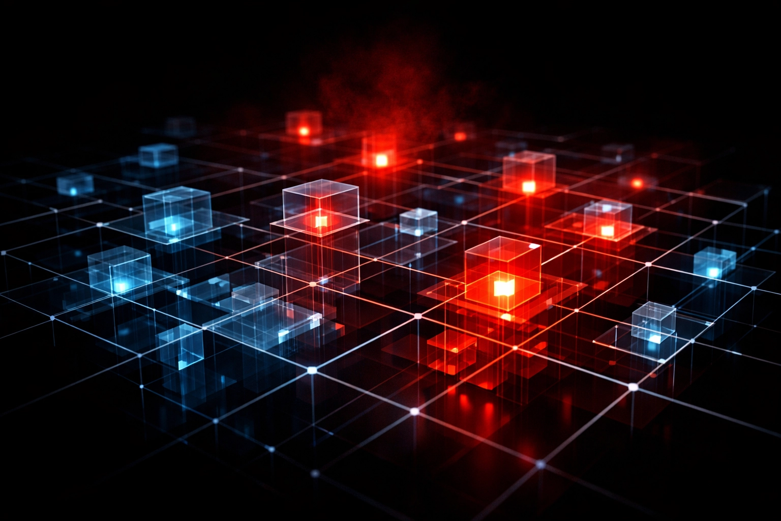 Structured digital network illustrating schema markup and technical data organization for AI engine crawlers.