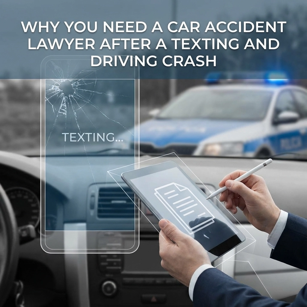 Why You Need a Car Accident Lawyer After a Texting and Driving Crash