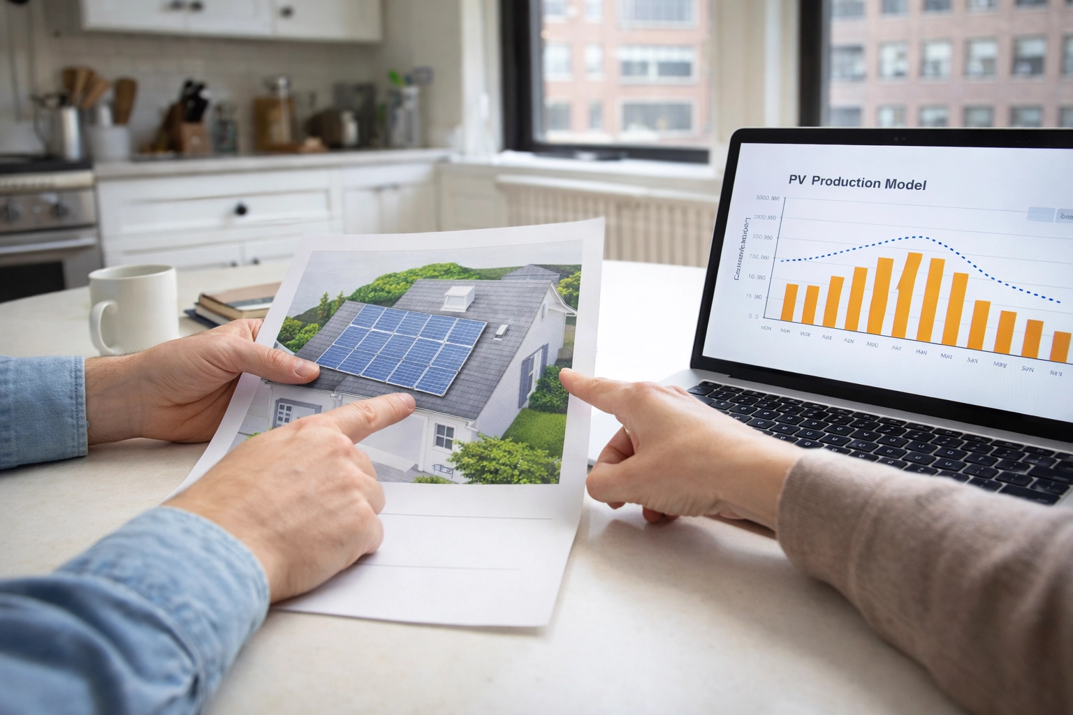 Custom solar panel system design blueprint and installation layout plans