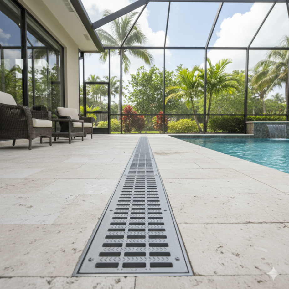 Flooded Lanai Patio after Storm