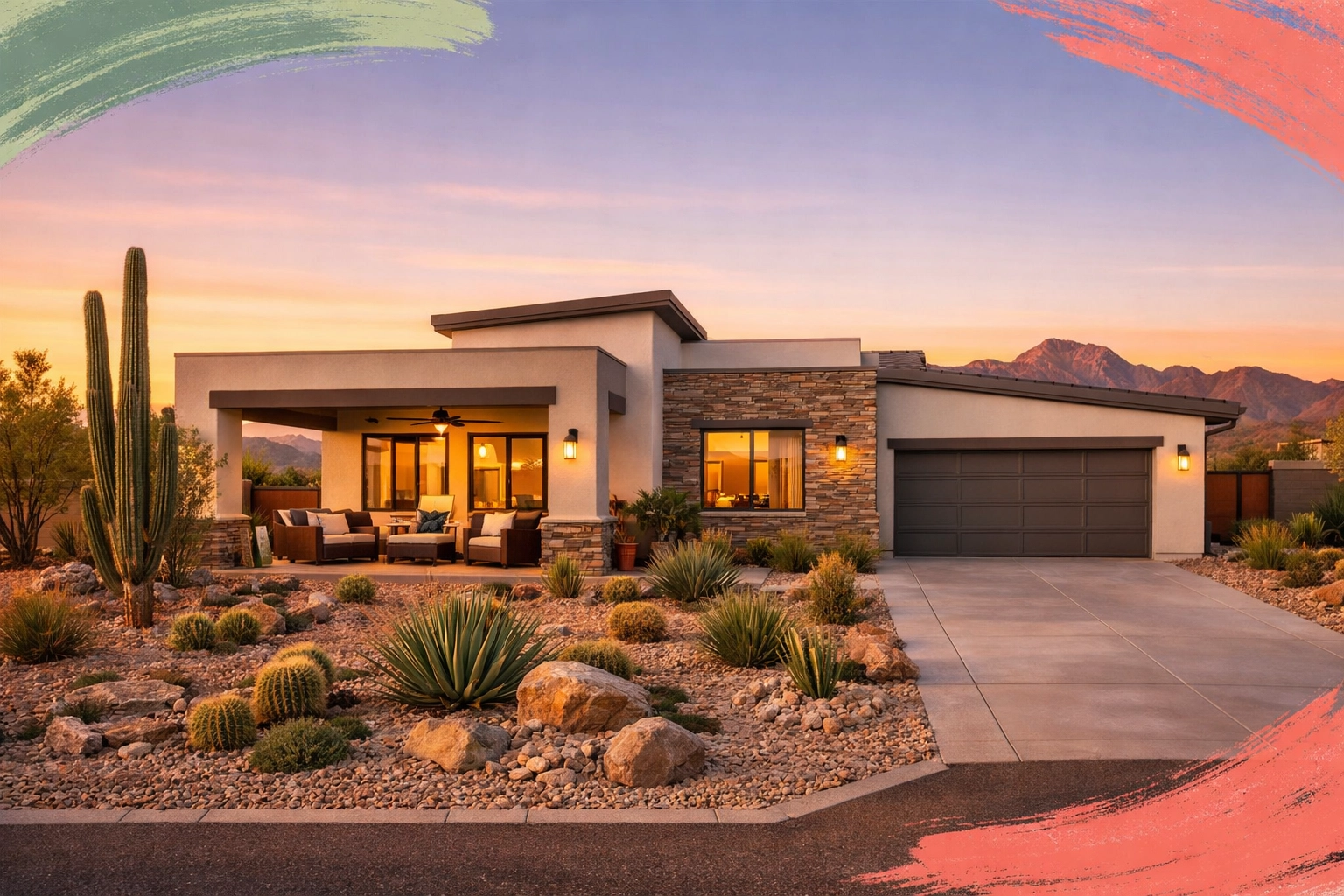 Low-maintenance lock-and-leave villa in Arizona active adult community