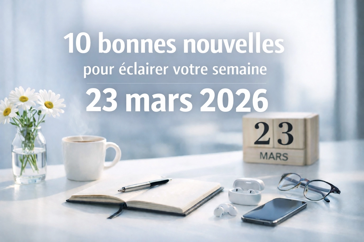 [HERO] 10 bonnes nouvelles pour éclairer votre semaine (Édition du 23 mars 2026)
