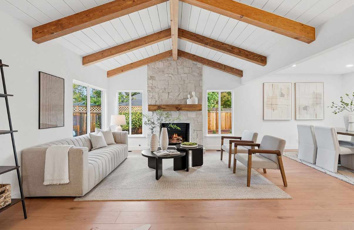 Staged Modern South Bay Living Room