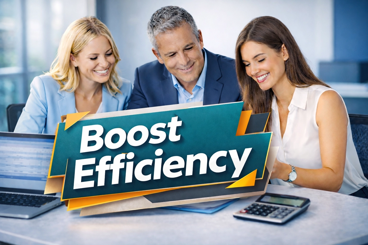 Accounting team collaborating on SMSF outsourcing workflow with organized financial documents