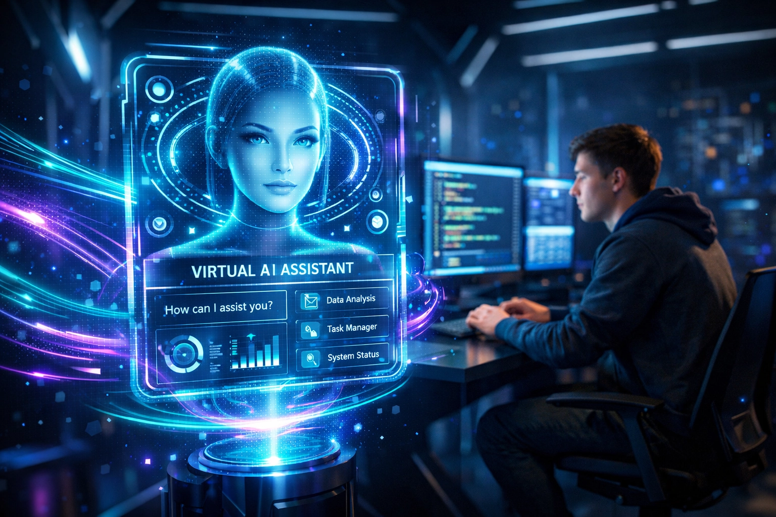 Marketing professional analyzing AI-powered data for Gen Z engagement strategies