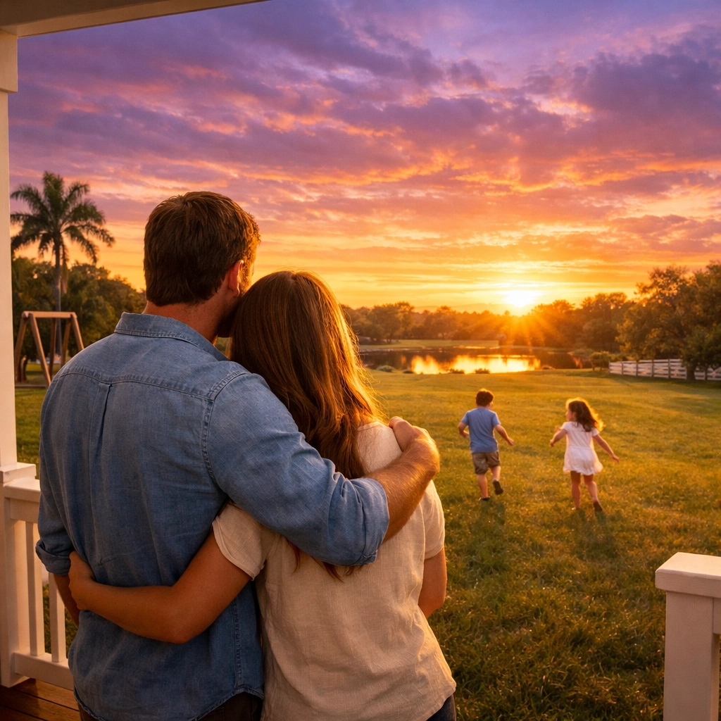 Parents watching children play safely after completing their Florida guardianship estate planning.