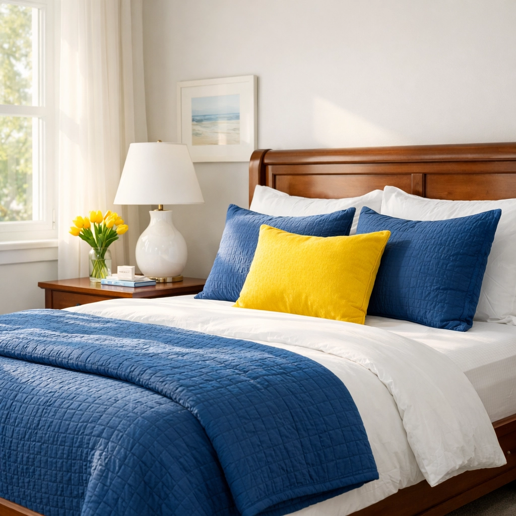 Spotless master bedroom following a professional house cleaning in Westford deep clean.