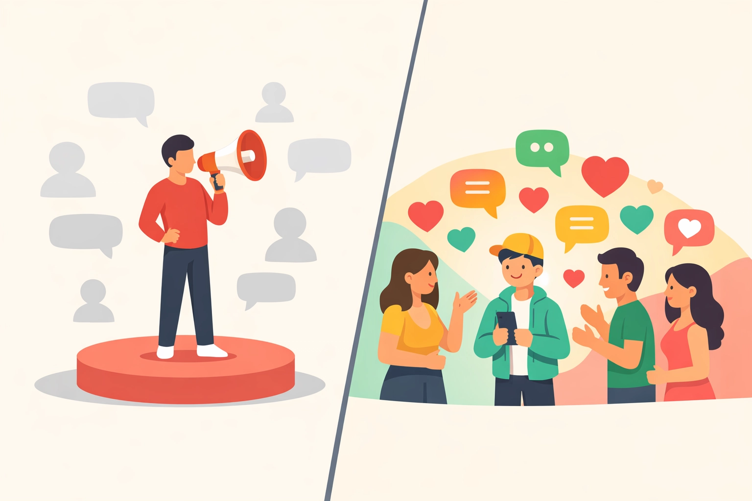 Comparison of macro-influencer with low engagement vs micro-influencer with high audience engagement