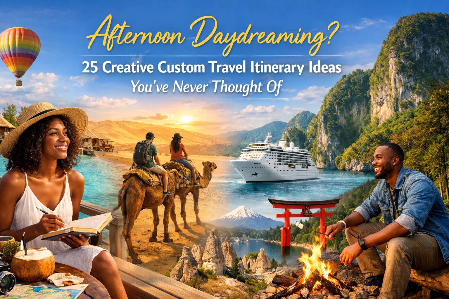[HERO] Afternoon Daydreaming? 25 Creative Custom Travel Itinerary Ideas You