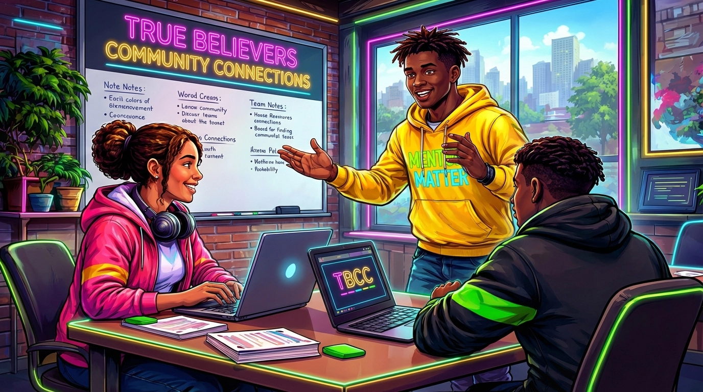 Minority youth participate in a dynamic workforce training session in Chicago’s South Side highlighting community empowerment.