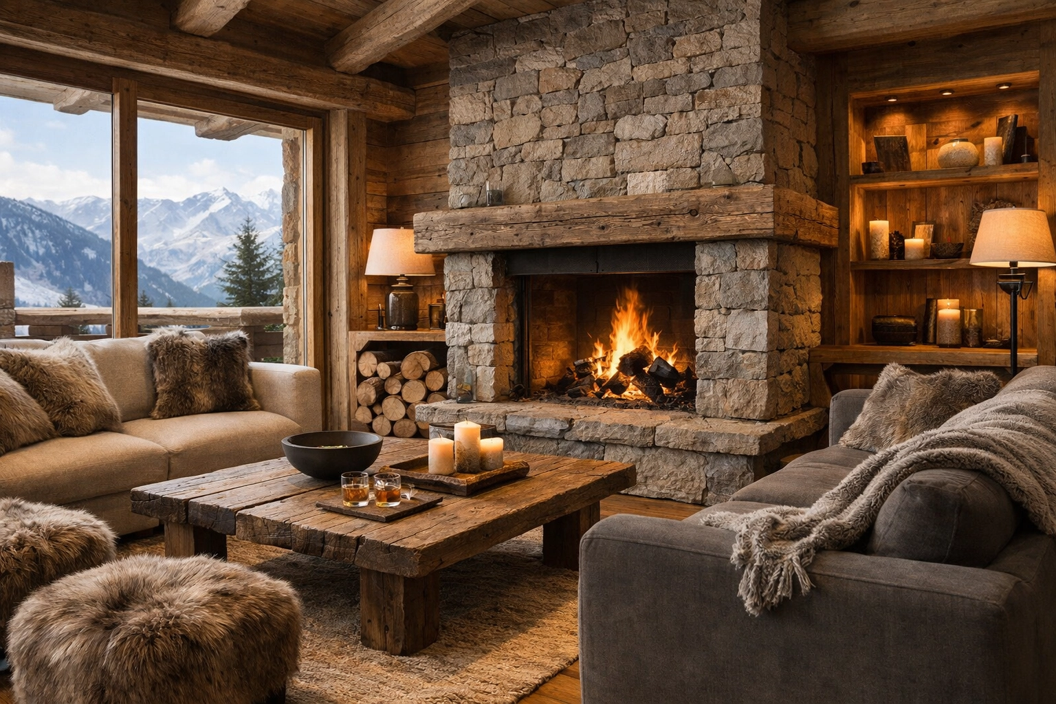 Intérieur chaleureux pour une vie à l'année