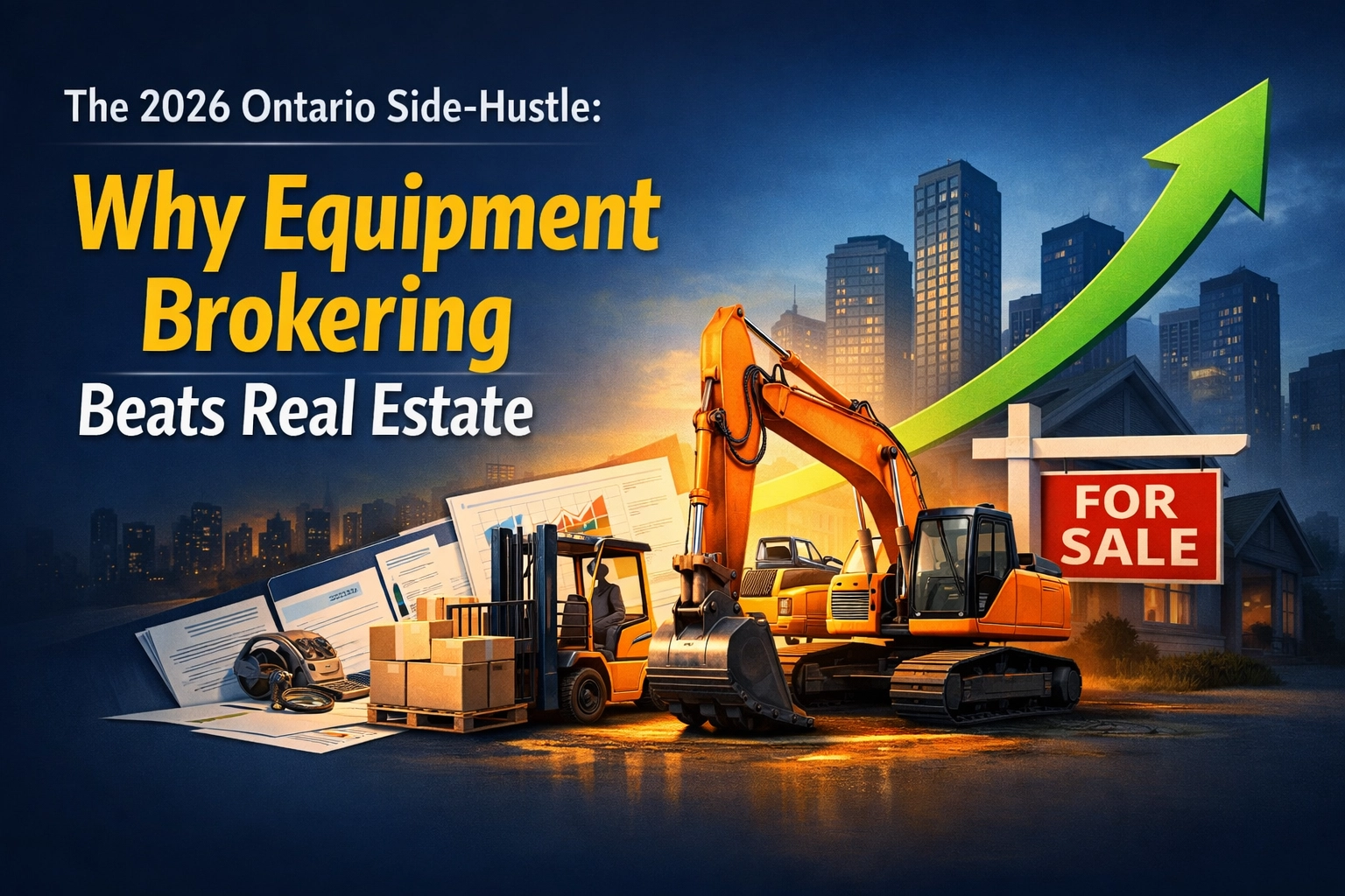 The 2026 Ontario Side-Hustle: Why Equipment Brokering Beats Real Estate