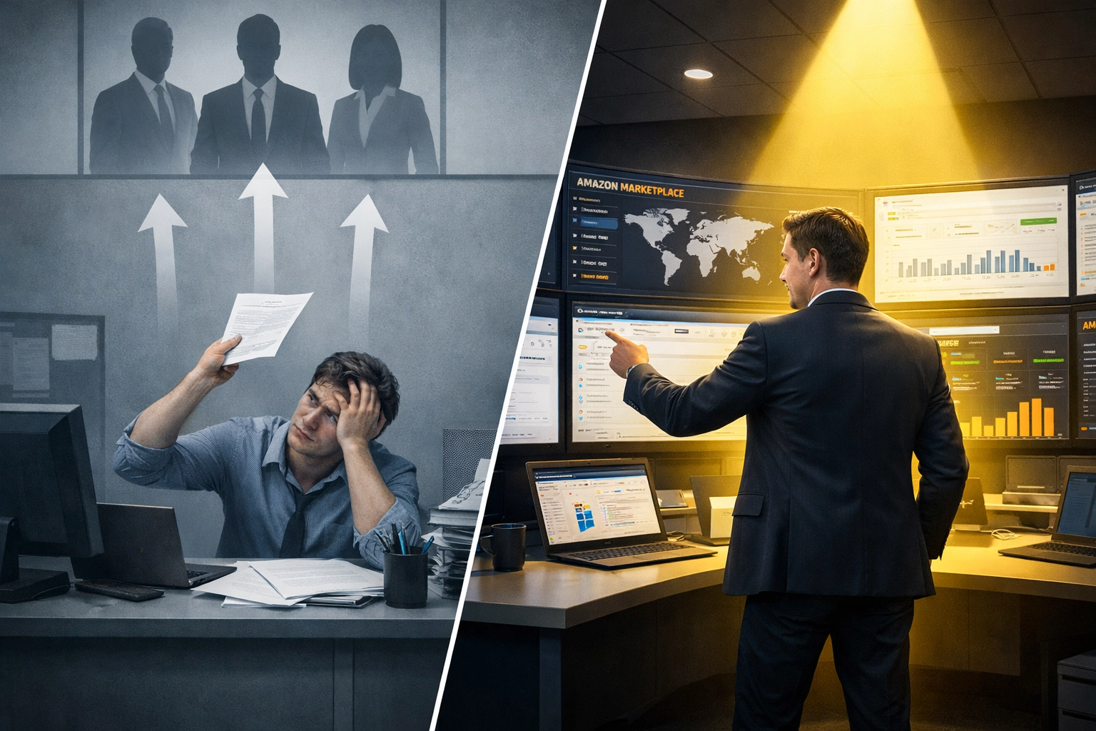 Employee mindset vs CEO ownership approach in Amazon brand management and account services