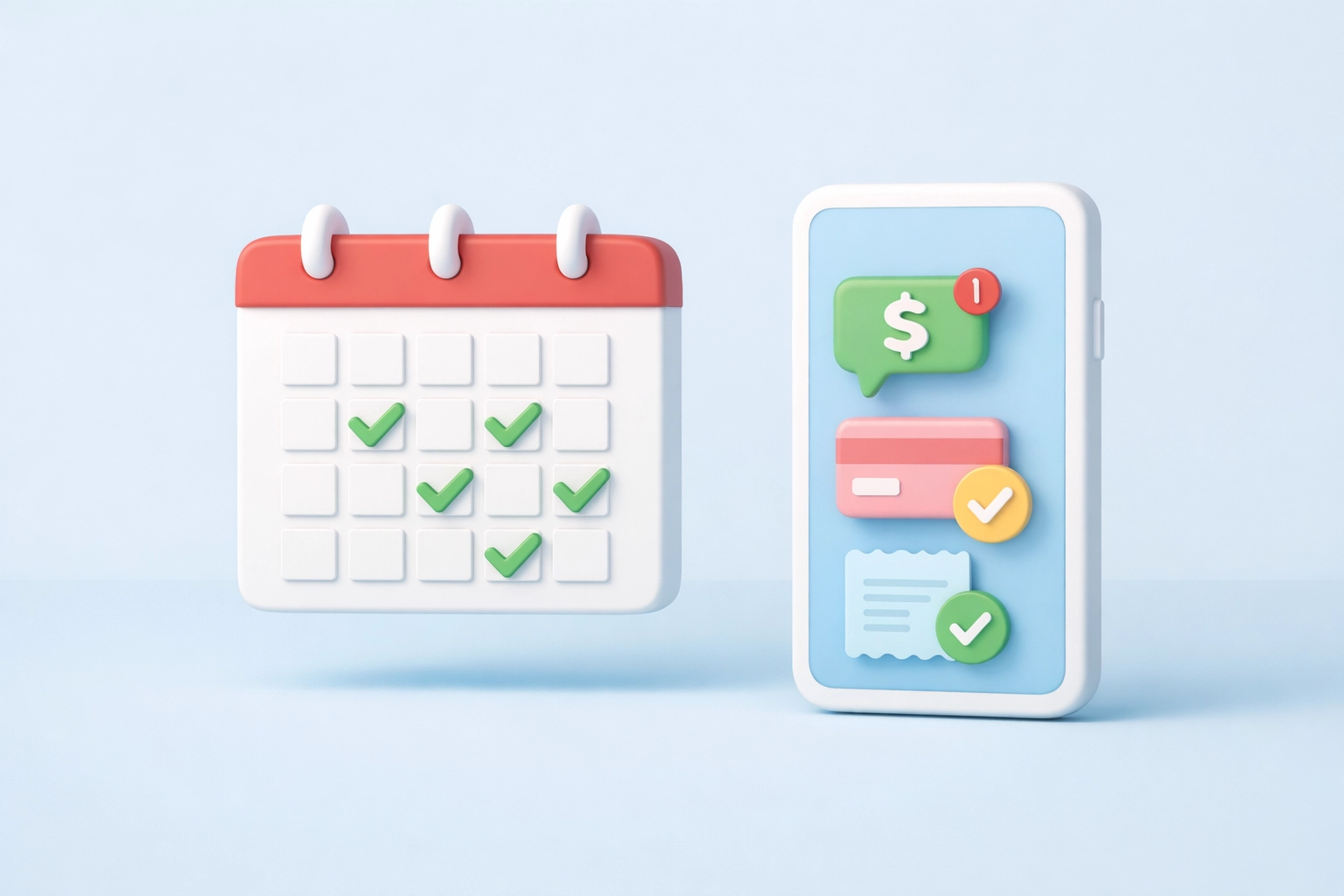 Calendario con recordatorios de pagos a tiempo para mejorar historial crediticio