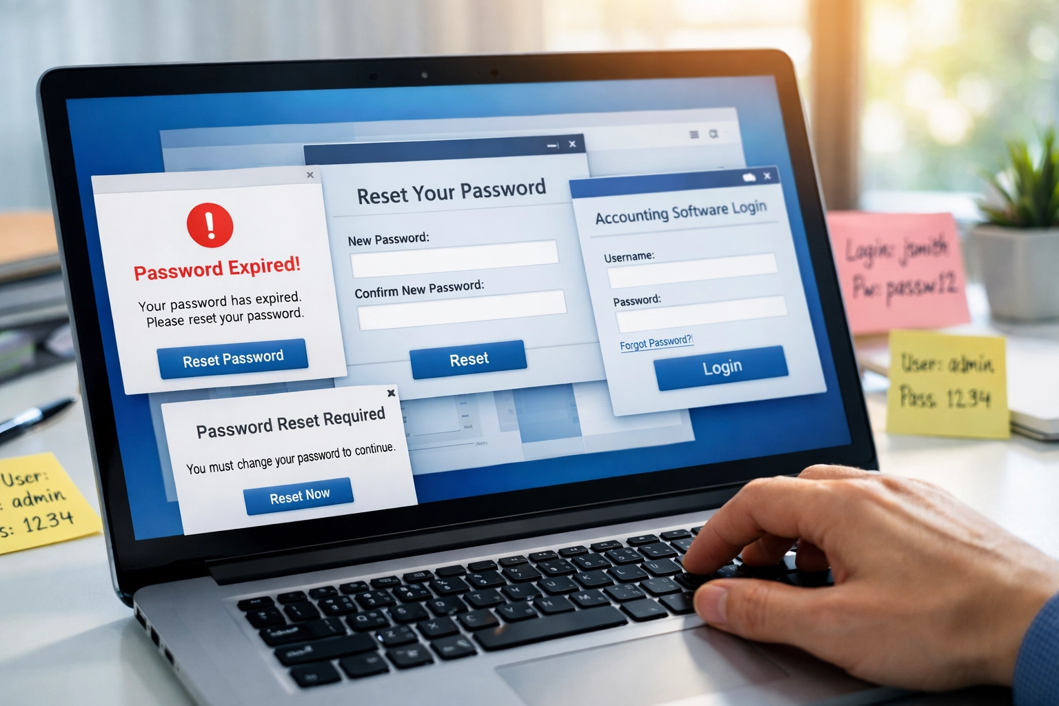 Securing bookkeeper logins and accounting software passwords after resignation