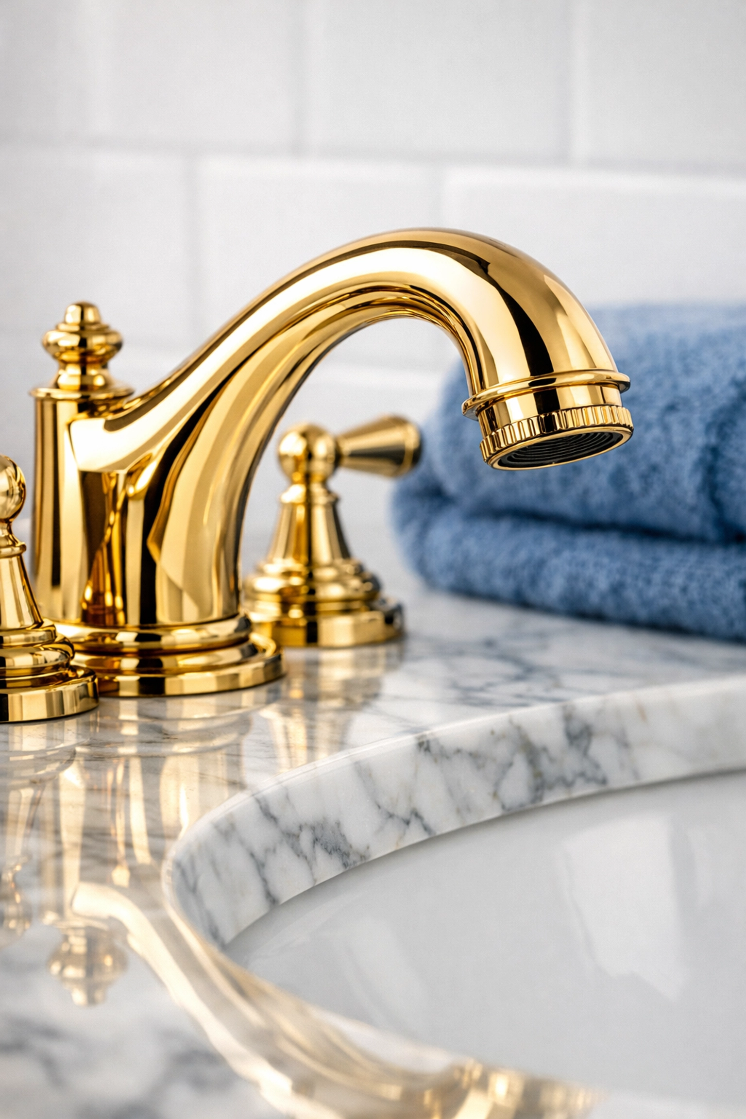 Polished bathroom fixtures showing detail-oriented post-construction cleaning services in Massachusetts.