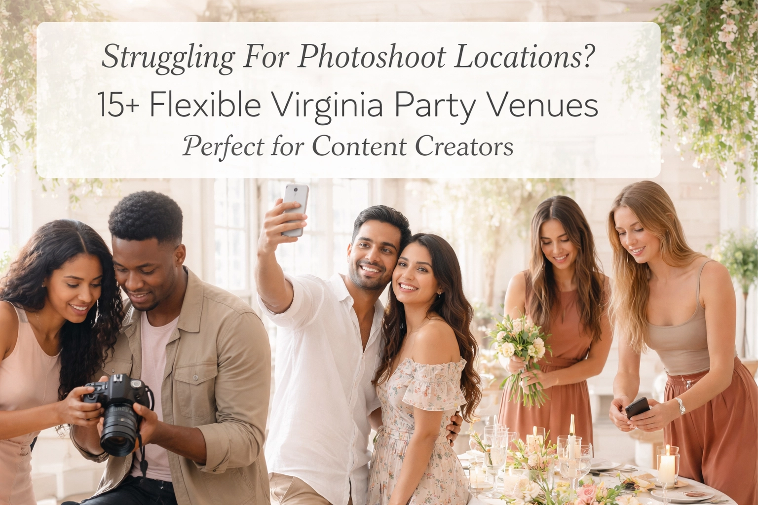 [HERO] Struggling For Photoshoot Locations? 15+ Flexible Virginia Party Venues Perfect for Content Creators