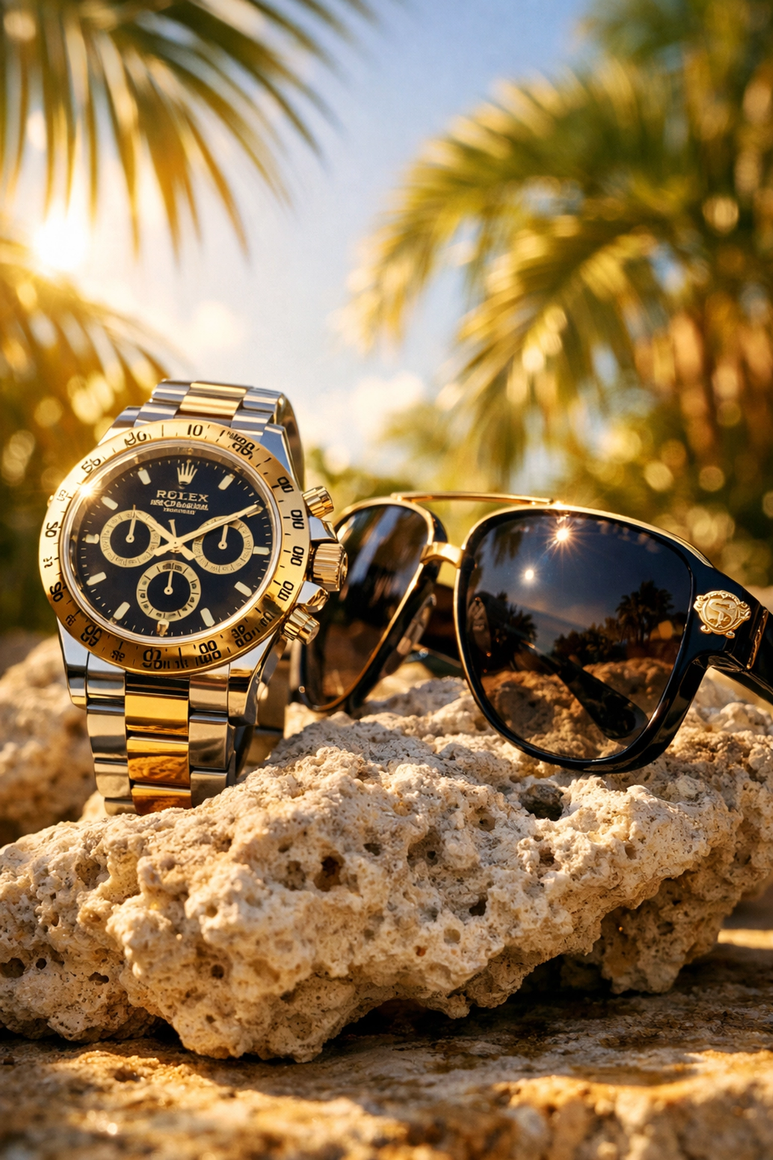 Commercial photographer miami creating high-end product photography with a luxury tropical lifestyle vibe.