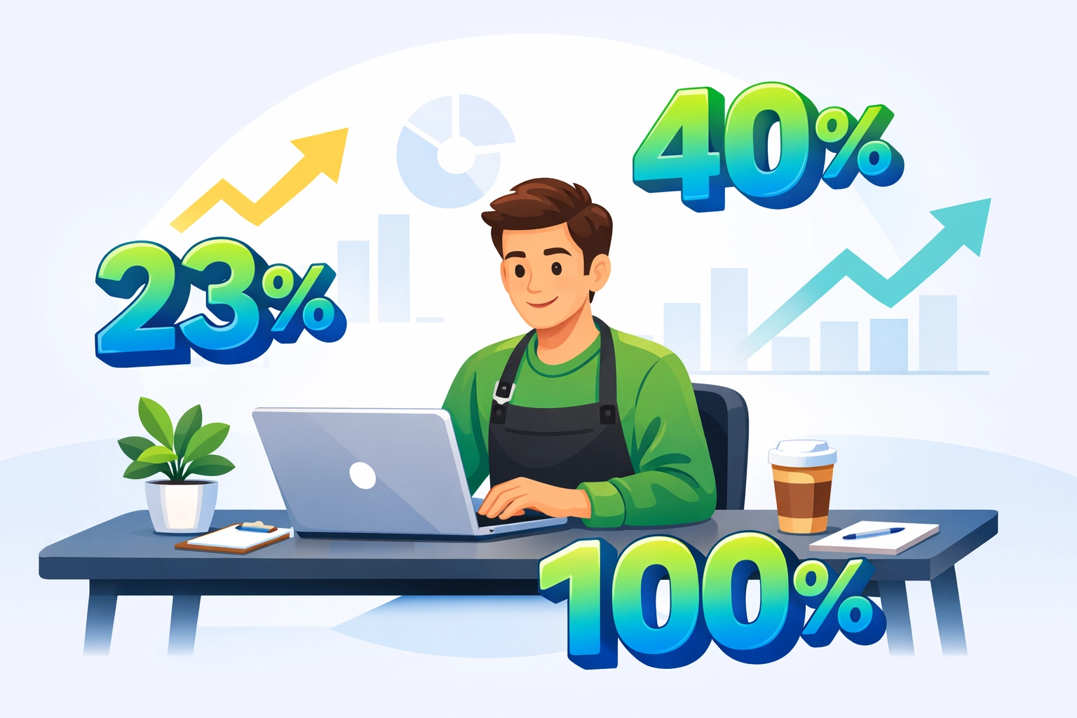 Small business owner calculating 2026 tax deduction percentages for maximum refund