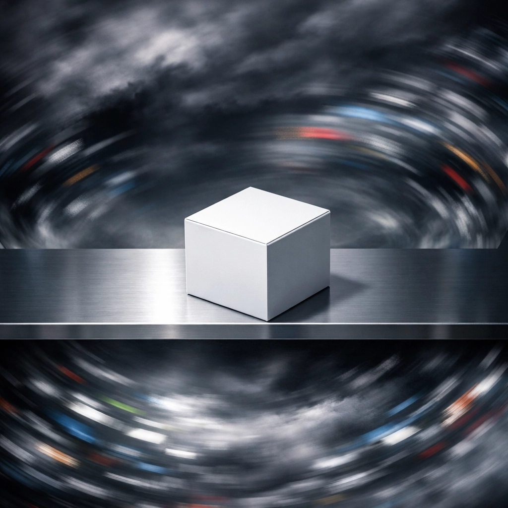 Single product on a shelf representing optimized inventory and product availability.