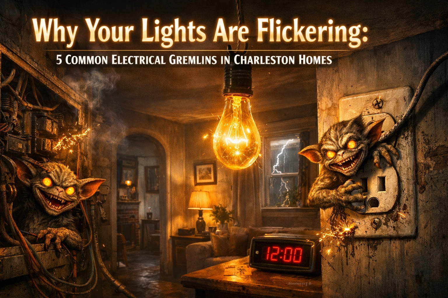 Why Your Lights Are Flickering: 5 Common Electrical Gremlins in Charleston Homes