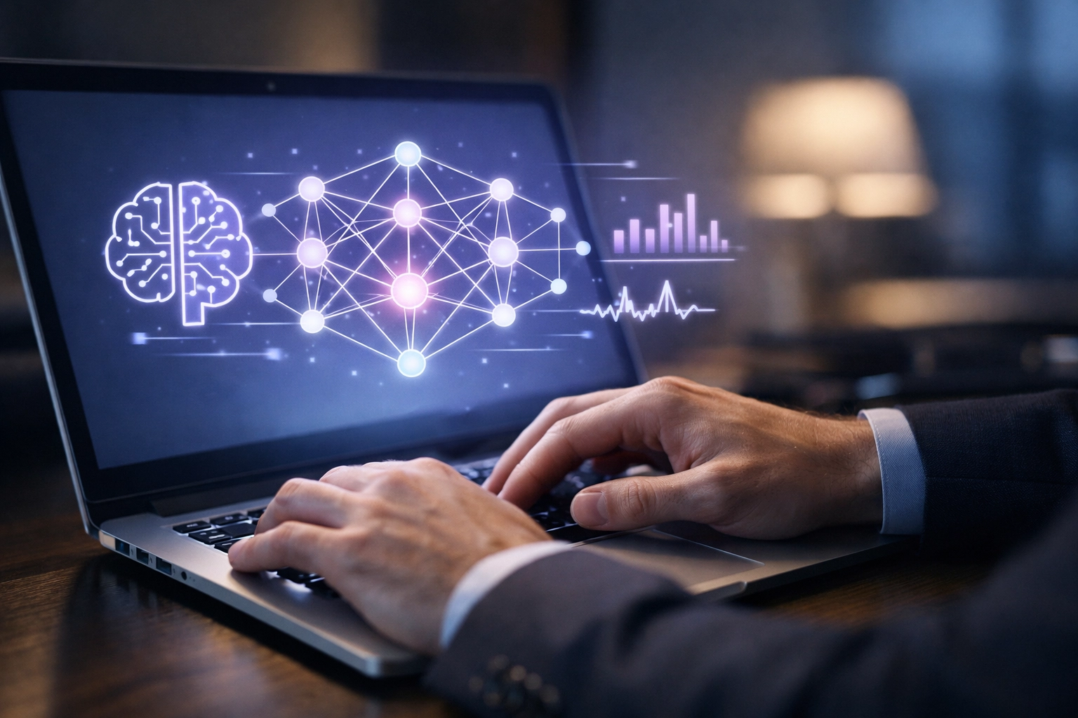 Maintenance prédictive assistée par IA pour optimiser la performance d'un site web.