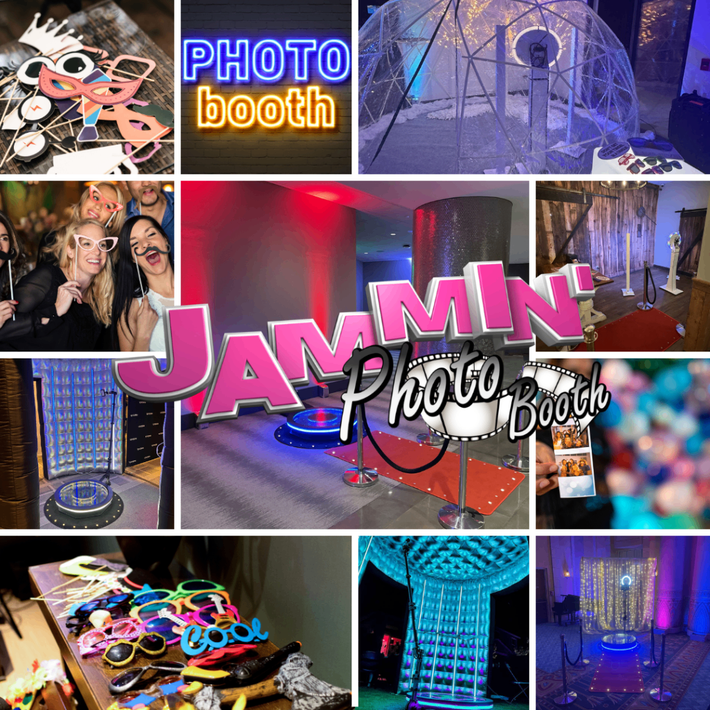 JAMMIN' DJs Photo Booth Services Collage