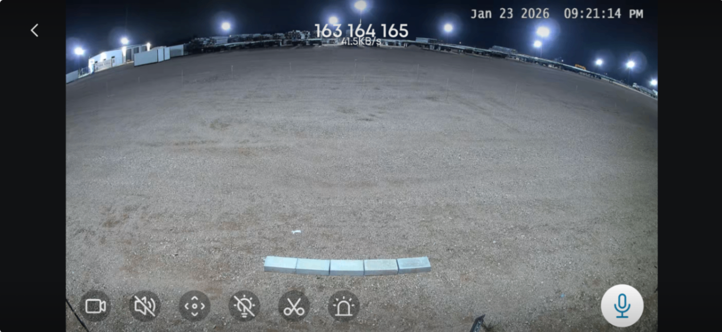 Nighttime security coverage with LED lighting